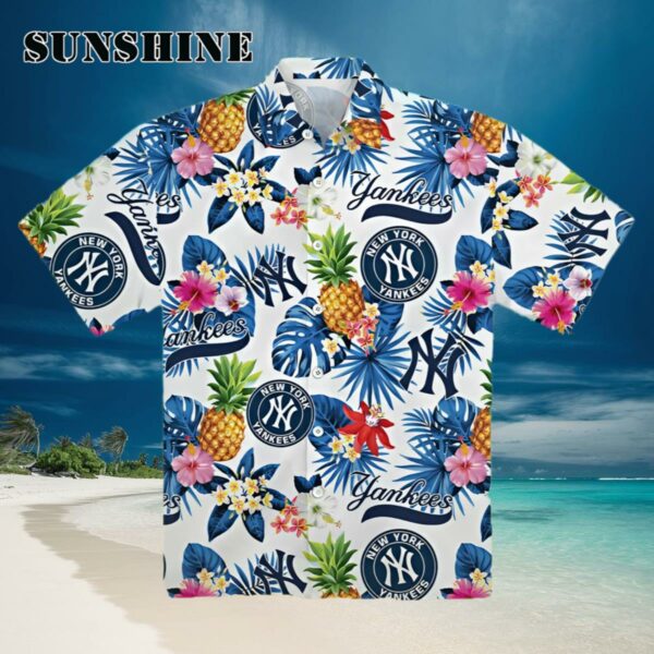 New York Yankees Pineapple Aloha Hawaiian Shirt Hawaiian Hawaiian 1