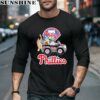 Official MLB Philadelphia Phillies Bluey Bandit Chilli And Aunt Trixie Driving Car T shirt 5 long sleeve shirt