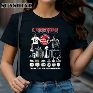 Official New England Patriots Legends Tom Brady And Bill Belichick Thank You For The Memories Signatures Shirt 1 TShirt