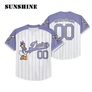Personalize Disney Daisy Duck Game Day Jersey Matching Outfit For Baseball Lovers Printed Thumb