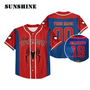 Personalize Disney Spider Man Baseball Jersey Gift for Disney Fans Printed Thumb