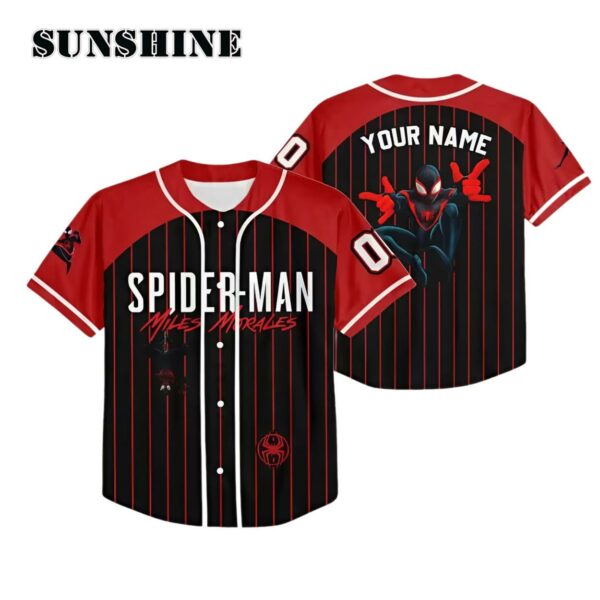 Personalize Disney Spider Man Verse Baseball Jersey Team Printed Thumb
