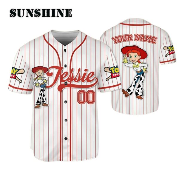 Personalize Disney Toy Story Jessie Baseball Jersey Sports Outfit Printed Thumb