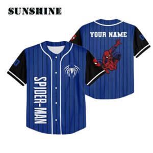 Personalize Spider Man Baseball Jersey Disney Gifts Printed Thumb