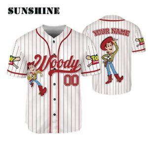 Personalize Toy Story Woody Baseball Jersey Disney Gifts Printed Thumb