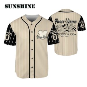 Personalize Vintage Mickey Mouse And CO1928 Baseball Jersey Printed Thumb