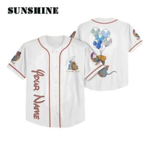 Personalized Disney Ratatouille Remy Remy Little Chef Balloon Mickey Ears Baseball Jersey Printed Thumb