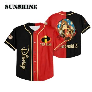 Personalized Disney The Incredibles Characters Baseball Jersey Printed Thumb