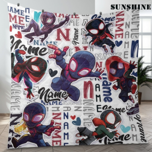Personalized Marvel Spidey Amazing Friends Blanket Comic