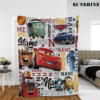 Personalized Name Blanket Lighting McQueen 95 with Friends