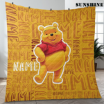 Personalized Pooh Bear Pooh Bear Blanket Tigger Piglet Eeyore Blanket