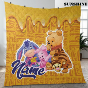 Personalized The Pooh Honey Blanket Custom Winnie the Pooh Blanket