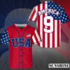 Personalized Ultra Maga Trump America 4th Of July Baseball Jersey Shirt