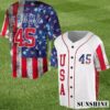 President Donald Trump Cool Patriotic America July Fourth Baseball Jersey 1 1