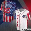 President Donald Trump Cool Patriotic America July Fourth Baseball Jersey