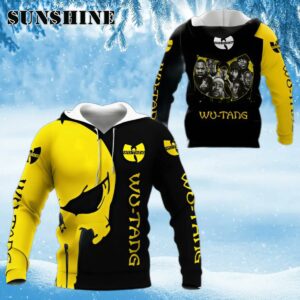 Punisher Skull Wu Tang Clan 3D All Over Printed Hoodie Sweater Ugly