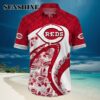 Red Aloha MLB Cincinnati Reds Hawaiian Shirt Tropical Flora Beach Vacation Gift Hawaiian Hawaiian