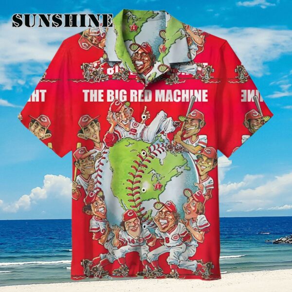 Retro Cincinnati Reds Hawaiian Shirt Summer Gift for Men Women Aloha Shirt Aloha Shirt