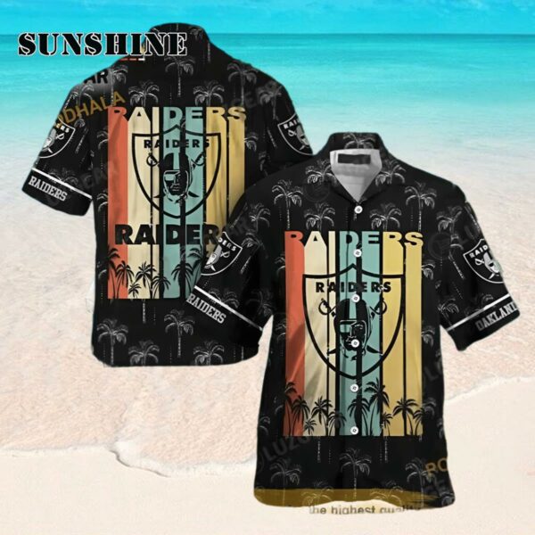 Retro NFL Las Vegas Raiders Funny Hawaiian Shirt Beach Gift Hawaaian Shirt Hawaaian Shirt