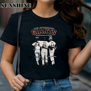 San Francisco Giants Greatest Players Of All Time Mays Bonds And Mccovey T Shirt 1 TShirt