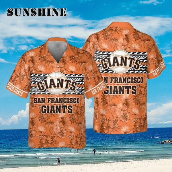 San Francisco Giants Major League Baseball Print Hawaiian Shirt Aloha Shirt Aloha Shirt