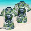 Seattle Seahawks NFL Skull And Flower Pattern Metallica Hawaiian Shirt Hawaaian Shirts Hawaaian Shirts