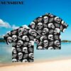 Skull Print Short Sleeve Hawaiian Shirt Hwaiian 600x600