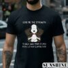 Snoopy Yoga Give Me The Strength To Walk Away From Stupid People T shirt 2 Shirt