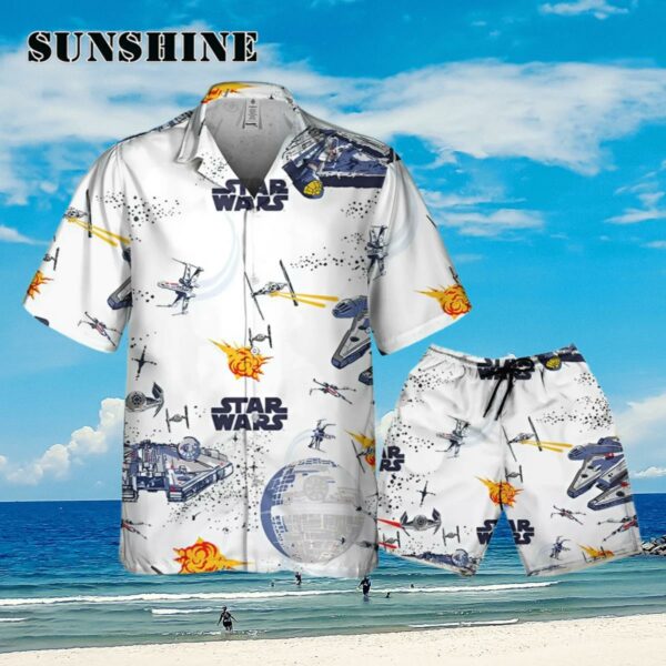 Star Wars Seamless Star Batltle Ships Hawaiian Shirt Aloha Shirt Aloha Shirt