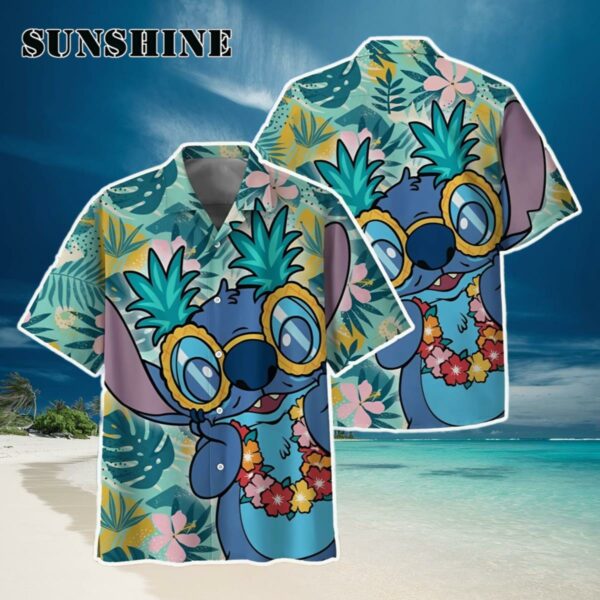 Stitch Tropical Hawaiian Shirt Disney Gifts Hawaiian Hawaiian