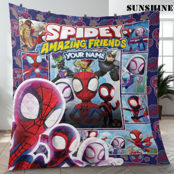 Superhero Spidey and His Amazing Friends Blanket Custom