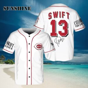 Taylor Swift Cincinnati Reds Baseball Jersey Taylor Swift Merch Cincinnati Hawaiian Hawaiian