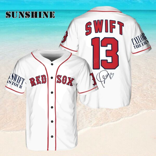 Taylor Swift Red Sox Signature Baseball Jersey Taylor Swift Red Merch Hawaaian Shirt Hawaaian Shirt