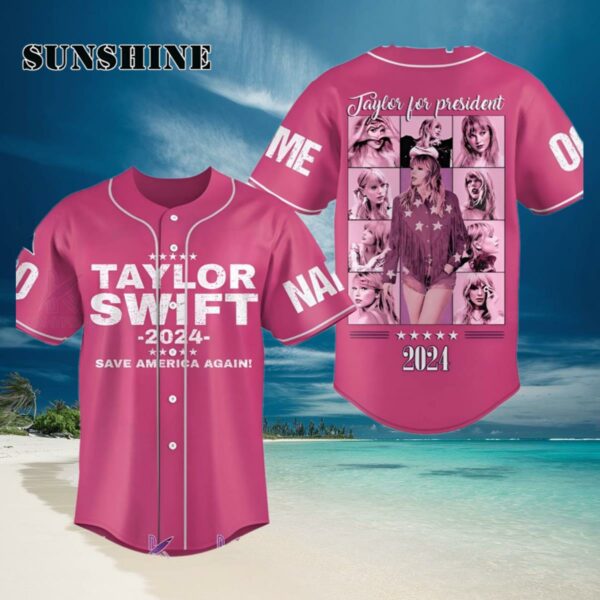 Taylor Swift Save America Again Taylor For President Baseball Jersey Hawaiian Hawaiian