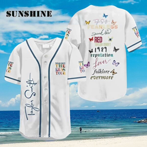 Taylor Swift The Eras Tour All Albums Baseball Jersey Taylor Swift Era Merch Aloha Shirt Aloha Shirt