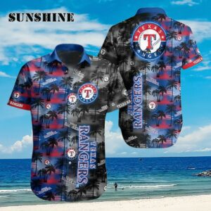Texas Rangers MLB Palm Tree Hawaiian Shirt Aloha Shirt Aloha Shirt