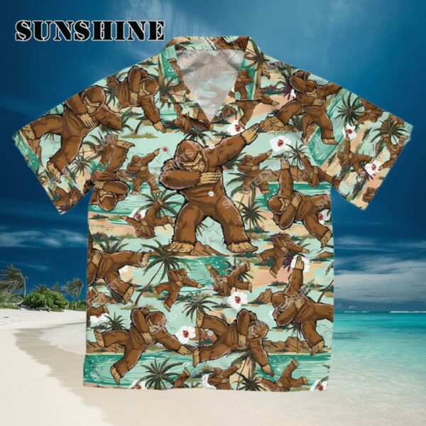 The Bigfoot Dabbing All Over Print Hawaiian Shirt Hawaiian Hawaiian