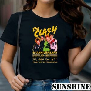 The Clash 49th Anniversary 1976 2025 Thank You For The Memories Shirt 1 TShirt