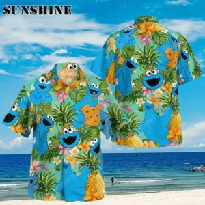 The Muppet Show Cookie Monster Hawaiian Shirt Aloha Shirt Aloha Shirt