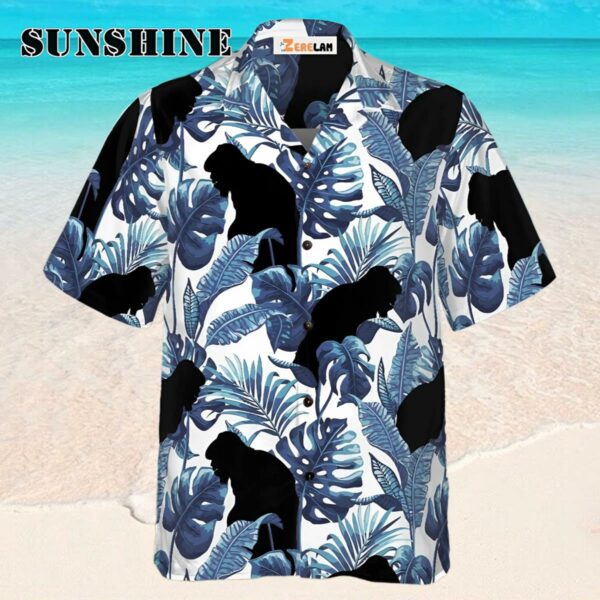 Tropical Floral Bigfoot Hawaiian Shirt Hawaaian Shirt Hawaaian Shirt
