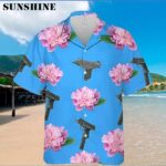 Tropical Hawaiian Shirt with Vibrant Gun and Flower Aloha Shirt 600x600