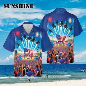 US Navy Blue Angels 4th Of July Hawaiian Shirt Aloha Shirt Aloha Shirt