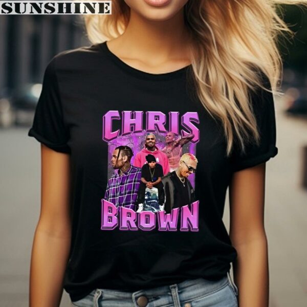 Vintage Chris Brown Tee Shirt Bootleg Hip Hop 2 women shirt