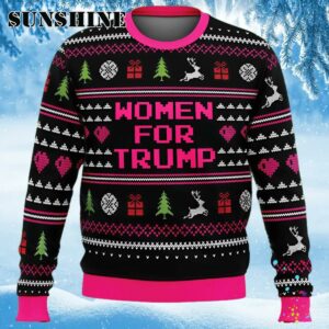 Women For Trump Ugly Christmas Knit Sweater Sweater Ugly