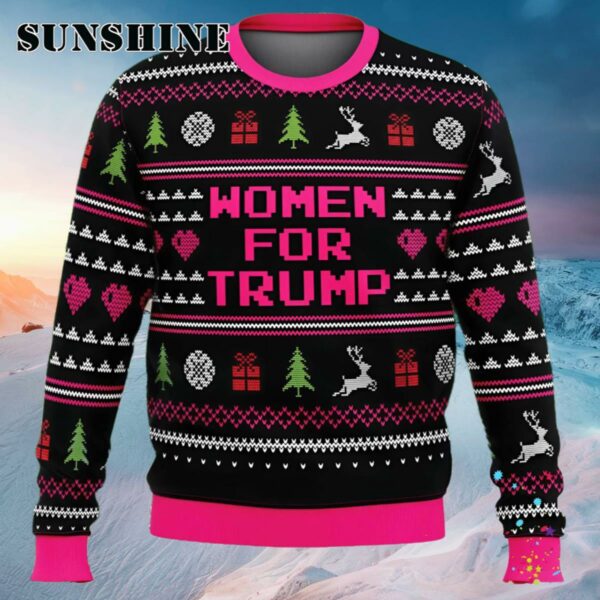 Women For Trump Ugly Christmas Knit Sweater Ugly Sweater