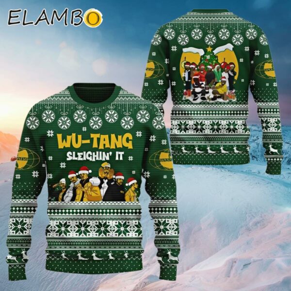 Wu Tang Clan Sleighin' It Ugly Christmas Sweater Ugly Sweater
