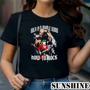 ACDC Only Old People Know How To Rock Highway To Hell Shirt 1 TShirt