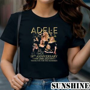 Adele 18th Anniversary 2006 2024 Thank You For The Memories Signature Shirt 1 TShirt