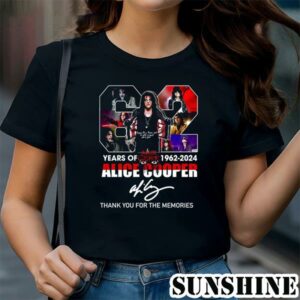 Alice Cooper 1962 2024 Thank You For The Memories Shirt 1 TShirt