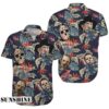 Characters Horror Movie Button Shirt Halloween Gift Hawaaian Shirt Hawaaian Shirt